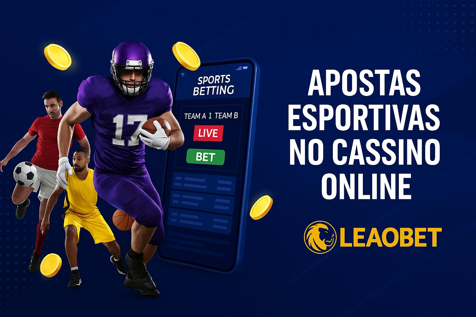 Apostas esportivas no cassino online LEAOBET